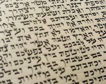 Kosher Mezuzah Scroll, Kosher scroll, kosher Parchment, Kosher Klaf, mezuzah Klaf, mezuzah from Israel, jewish gift, jewish new home, mezuza