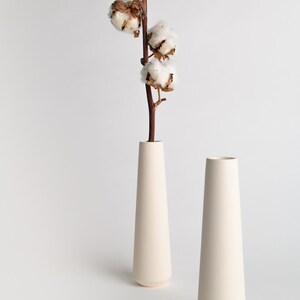 ceramic flower vase, single flower vase, table decorations, ceramics and pottery, bud vase, flower pot, modern minimalist home decor image 7