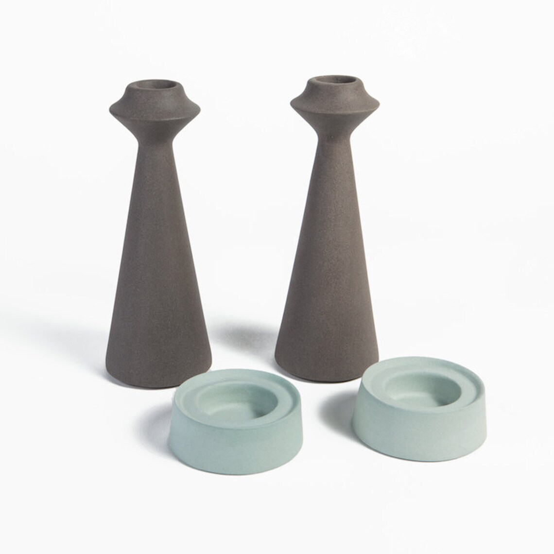 Tall Taper Candle Holder White Tealight Candle Holder Candle Etsy