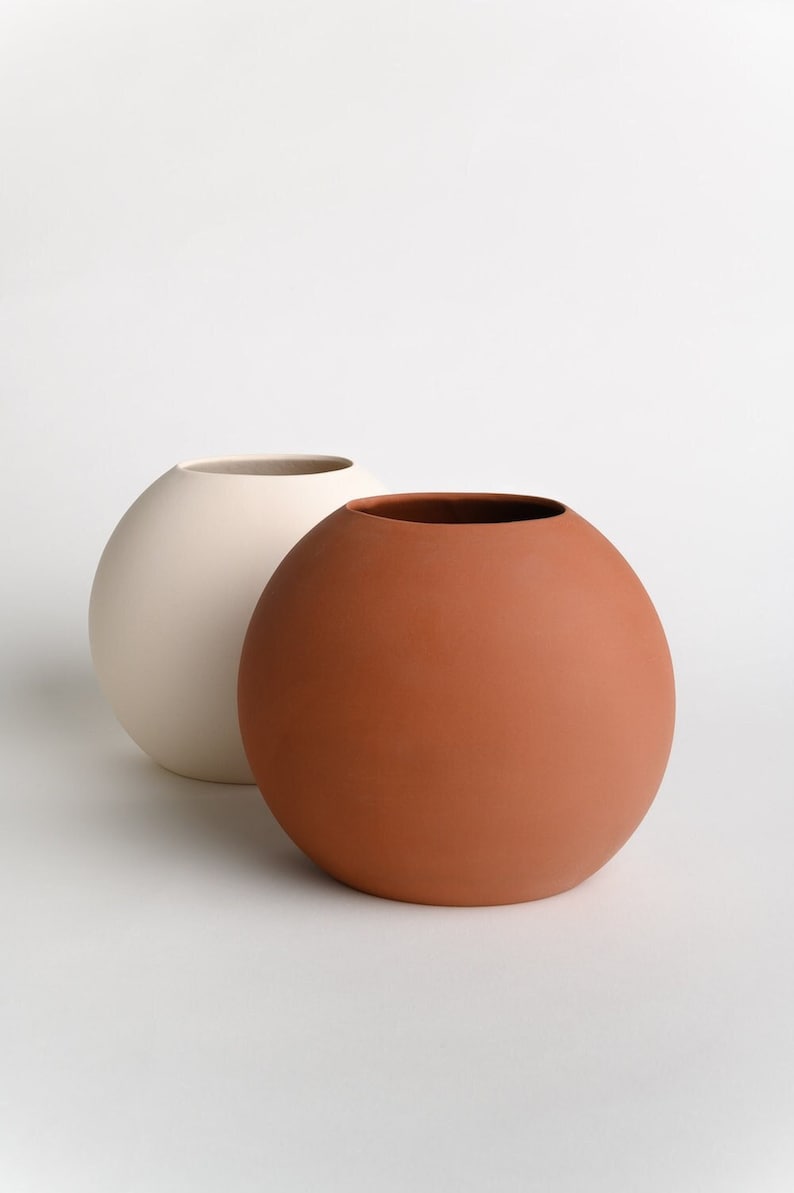 modern ceramic vase, flower vase, Vase, modern home decor, ceramic pot, flower pot, pottery vase, vases for flowers, contemporary vases image 2