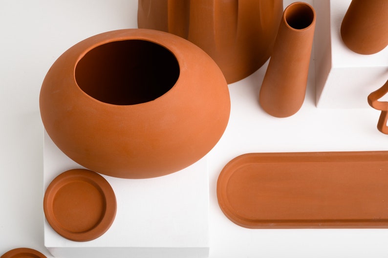 modern ceramic vase, flower vase, Vase, modern home decor, ceramic pot, flower pot, pottery vase, vases for flowers, contemporary vases image 10