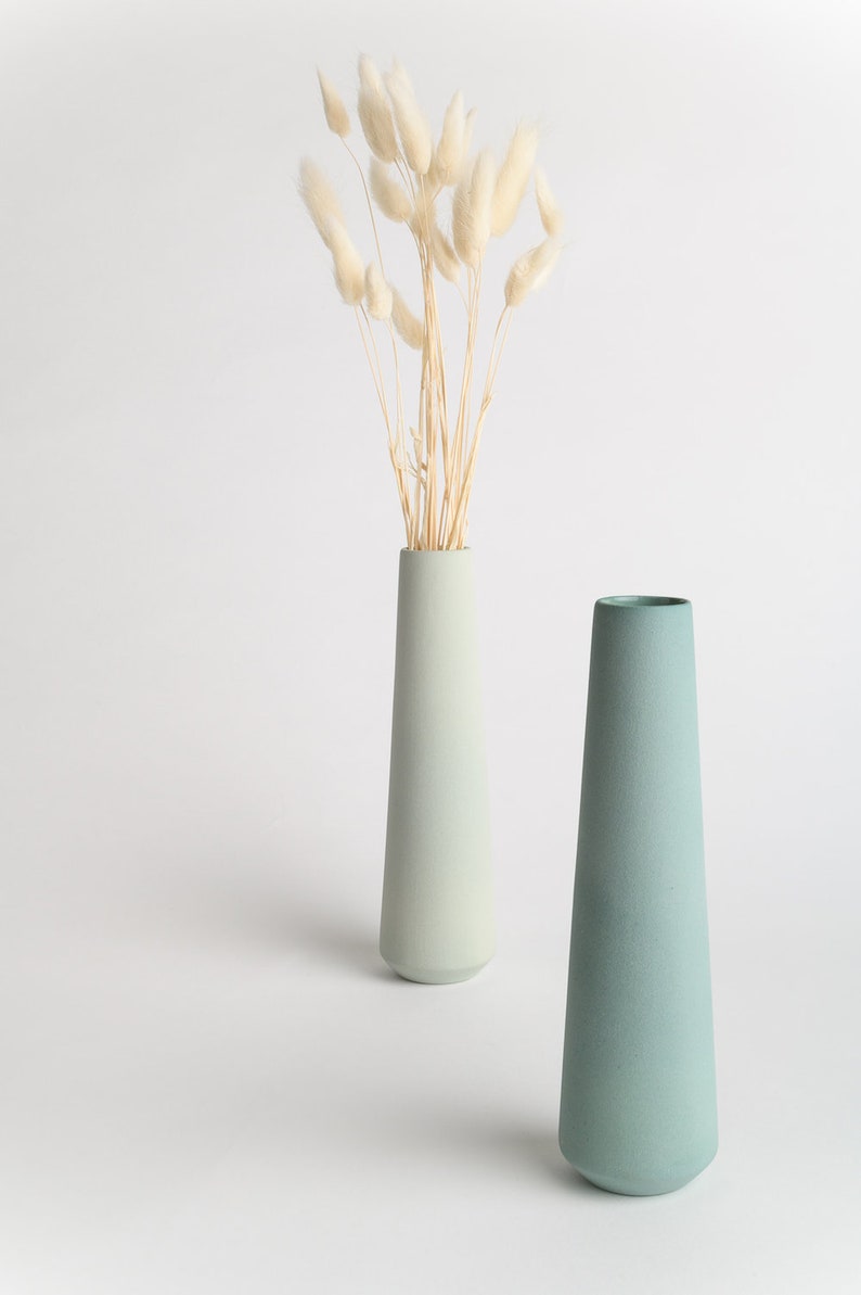 minimalist vase, ceramic flower pot, modern home decor, pastel ceramic bud vase, Scandinavian modern flower vase, ceramics and pottery vases image 5