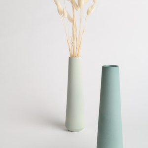 Ceramic Vase, single flower vase, pastel home decor, pastel ceramic vase, ceramic pot, flower pot, wedding vases, pottery vase, flower vase image 6