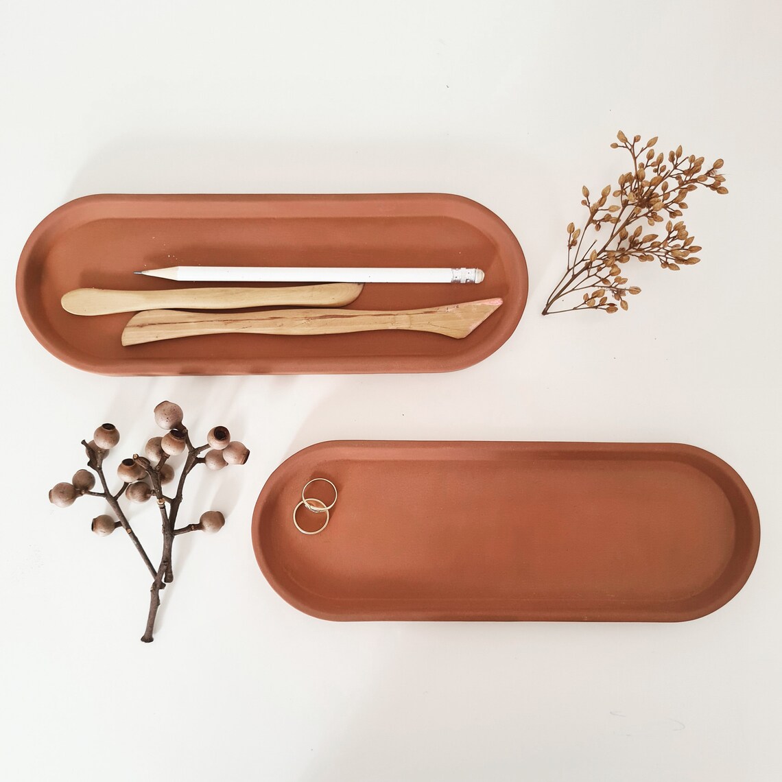 Tray Trays for decor Modern ceramic tray Long Trays for Etsy