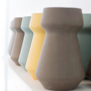 modern vase, Yellow Ceramic Vase, Wedding Centrepiece, Ceramic Pot, Pottery Vase, Wedding Table Decorations, Table Decor, modern minimalist image 6