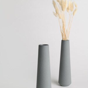 ceramic vase, single flower vase, minimalist Flower Vase, Modern Home Decor, pastel ceramic vase, modern home, pastel decoration flower vase image 5