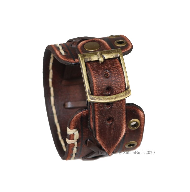 Genuine Leather Bracelet Leather Cuff Bracelet First Class Etsy