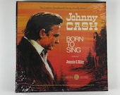 New Sealed Johnny Cash Born To Sing Vinyl Record Box Set - 5 LP Albums Johnny Cash with Jeannie C. Riley - Longines Symphonette Society
