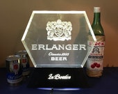 Vintage Lighted Erlanger Classic Beer Sign - Working Retro 80 39 s Bar Top Brewery Advertising Signage - Man Cave Light Christmas Gifts for Dad