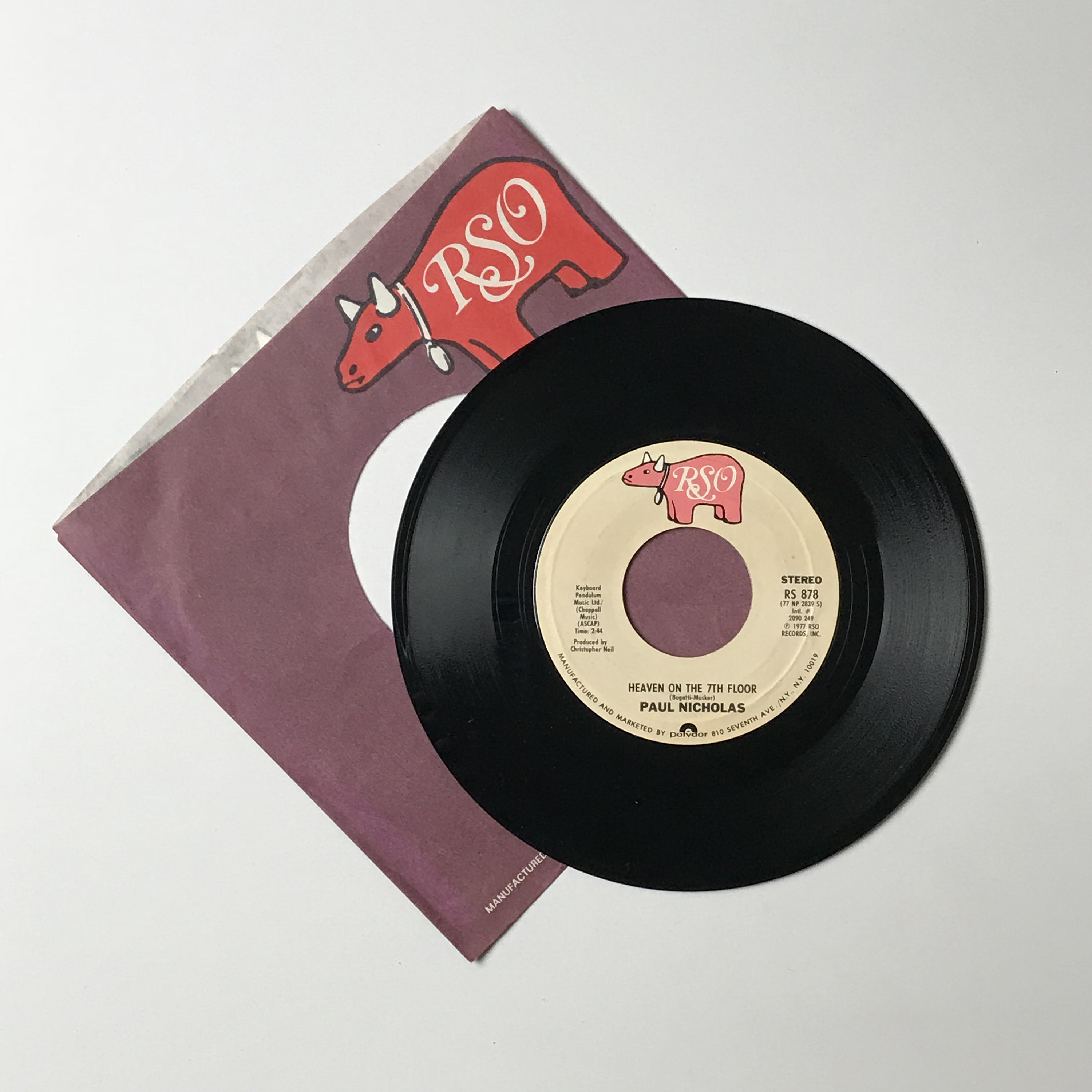 Paul Nicholas Heaven On The 7th Floor Do You Want My Love 45 Rpm