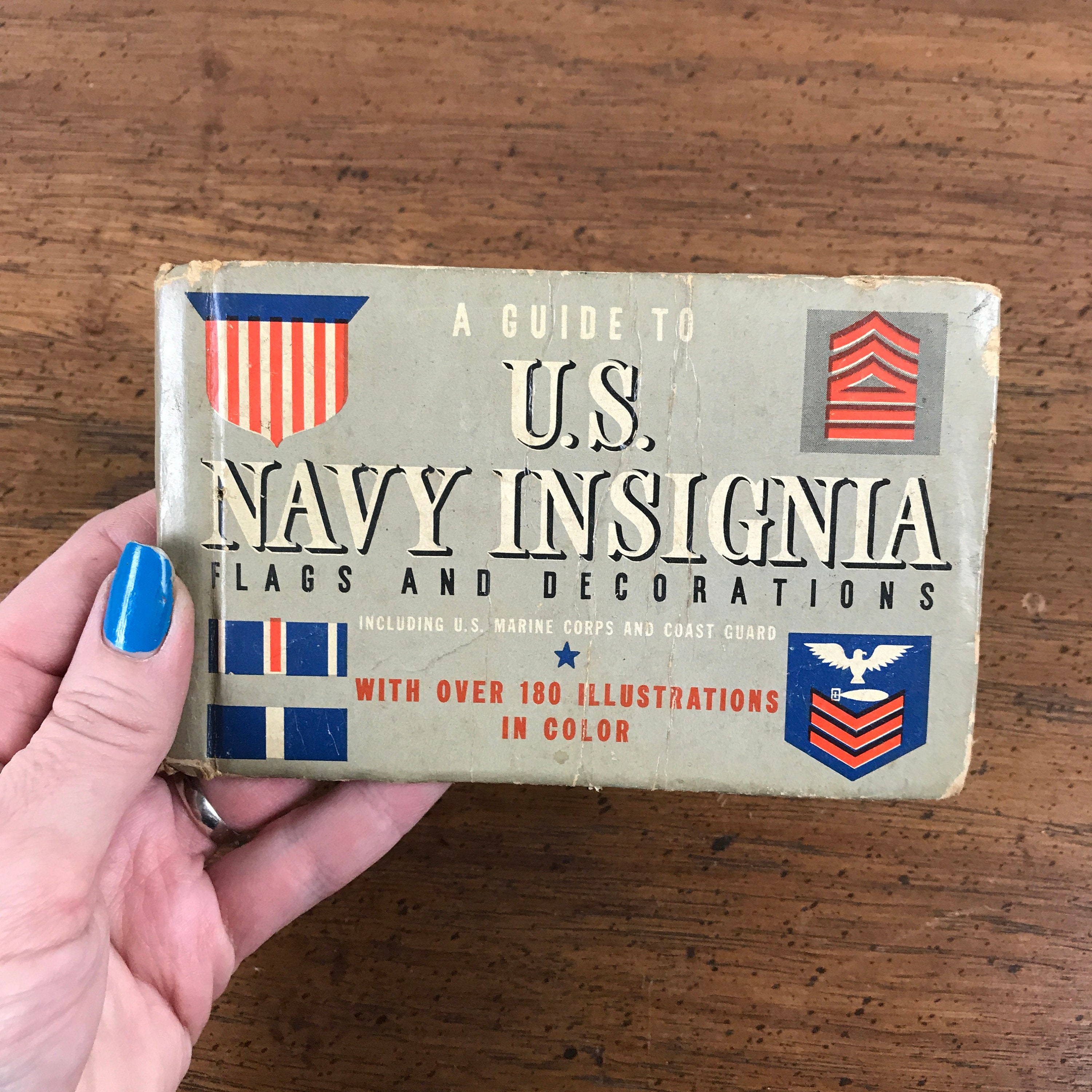 Vintage Wwii Book A Guide To U S Navy Insignia Flags And