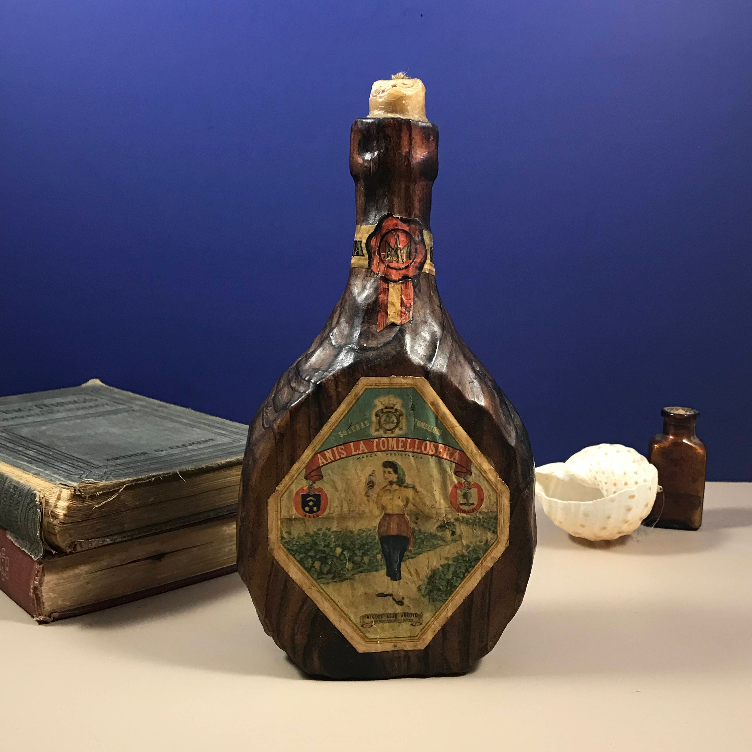 Download Wooden Liquor Bottle w/ Antique Label - Spanish Revival ... Yellowimages Mockups