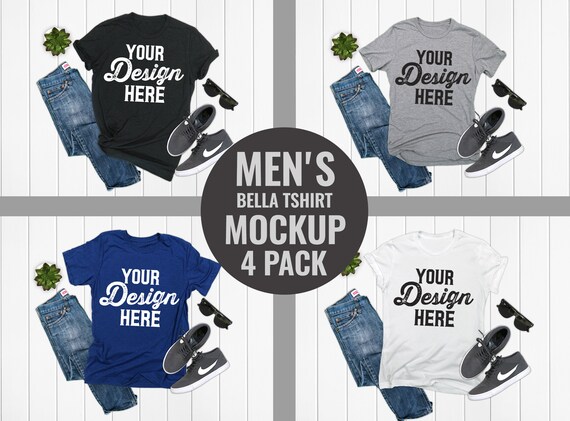 Mens Bella Canvas 3001 Athletic Heather Black Heather Mens Bella Canvas 3001 Athletic Heather Black Heather