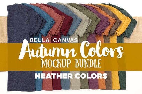 Mockup Bundle 108 Images Bella Canvas 12 Autumn Fall Etsy