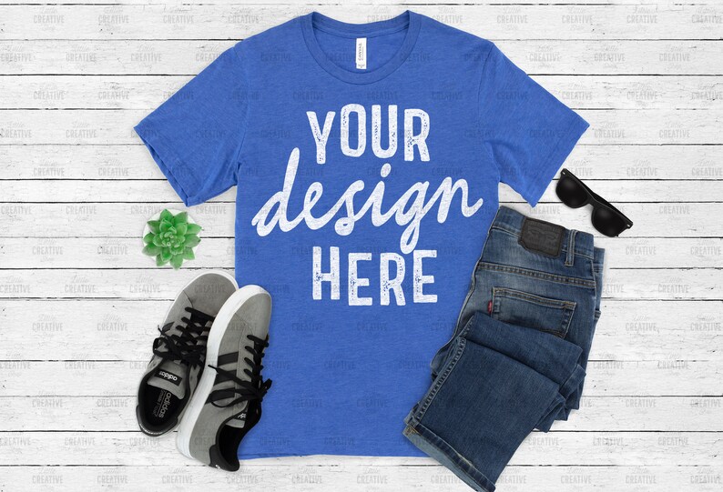 Download Men's Bella & Canvas 3001 Athletic Heather Black Heather ...