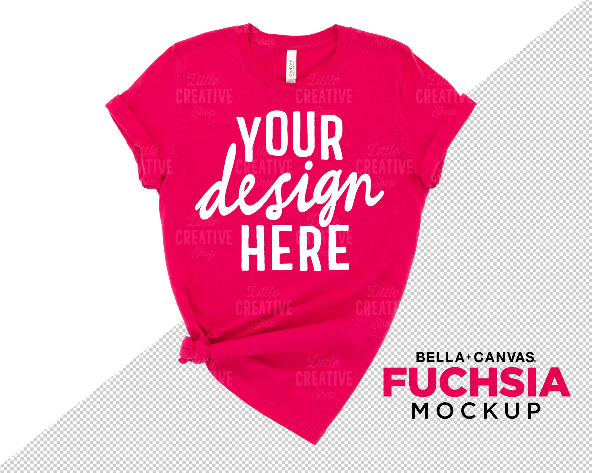 Fuchsia Shirt Mockup 