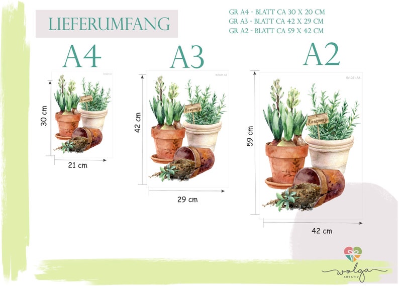 Autocollant de fenêtre de fenêtre autocollant de fenêtre herbes de cuisine dans un pot réutilisable décoration de fenêtre fenêtre de cuisine aspect aquarelle image 6