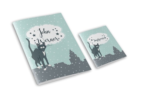 wolga-kreativ U-Heft Impfpass Hülle Set Pferd Mädchen mit Name und Datum