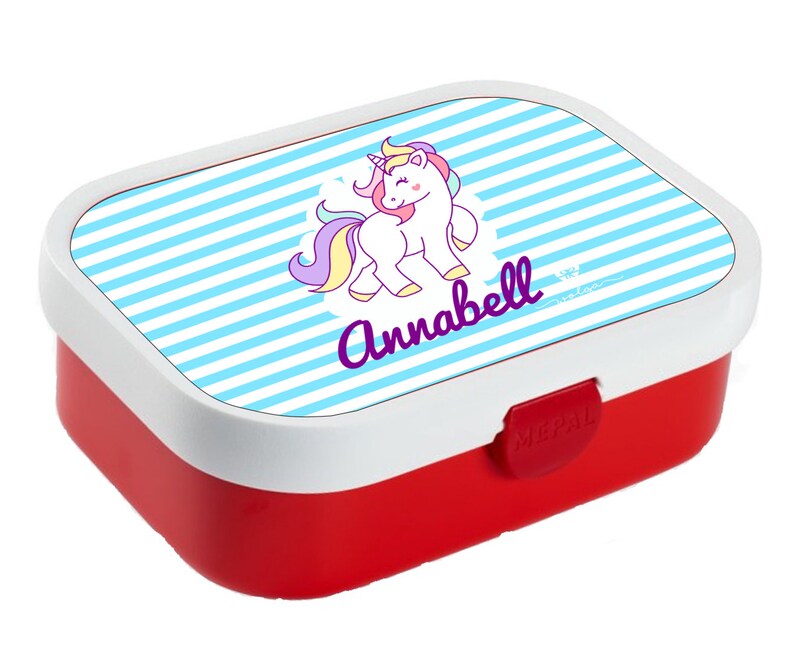Brotdose mit Namen Einhorn Mädchen Kinder Kindergarten Brotbox | Etsy