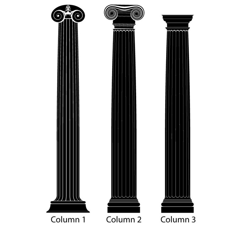 Columns or Pillars Wall Decal Sticker for Living Room Bedroom Etsy