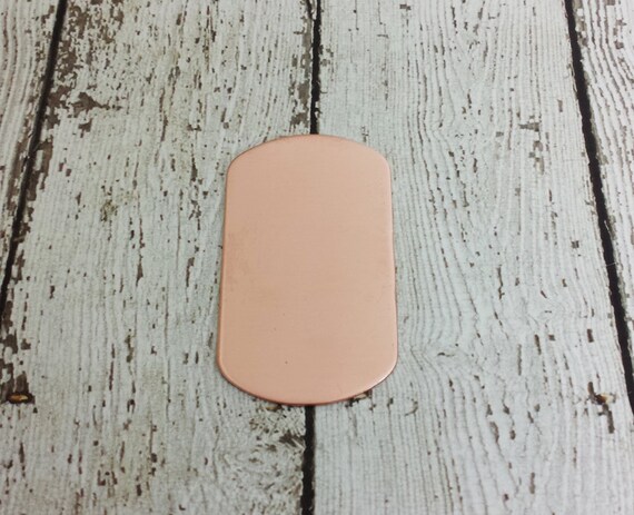 copper dog tag blanks