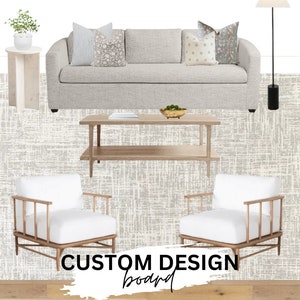 Tablero de diseño/decoración de interiores personalizado para sala de estar, dormitorio, habitación de niños, comedor