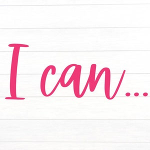 I Can Statement Decal | Classroom Decal | Teacher Vinyl Decal | Chalkboard Decal | Whiteboard Decal | Back to School Decal | Teacher Decal