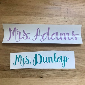 Teacher Decal | Teacher Name Decal | Classroom Decal | Teacher Vinyl ...