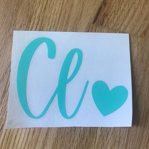 Monogram Car Decal | Car Monogram Decal | Laptop Monogram Decal | Vinyl Monogram Decal | Monogram Sticker | Personalized Car Decal | Decal