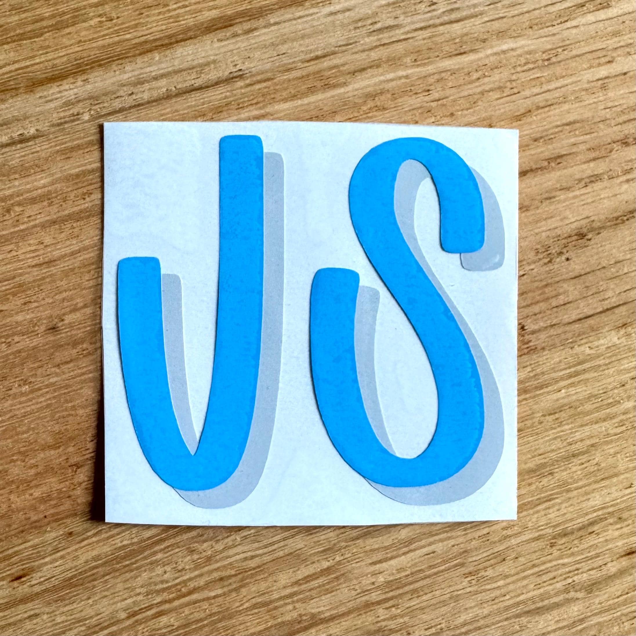 Double Layer Monogram Decal | Two Color Monogram Decal | Decal for ...
