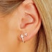 Minimalist Huggie Hoops & or Stud Combo • small hoop earrings • open hoop earrings • dainty hoops • silver hoops • huggie hoop earrings 