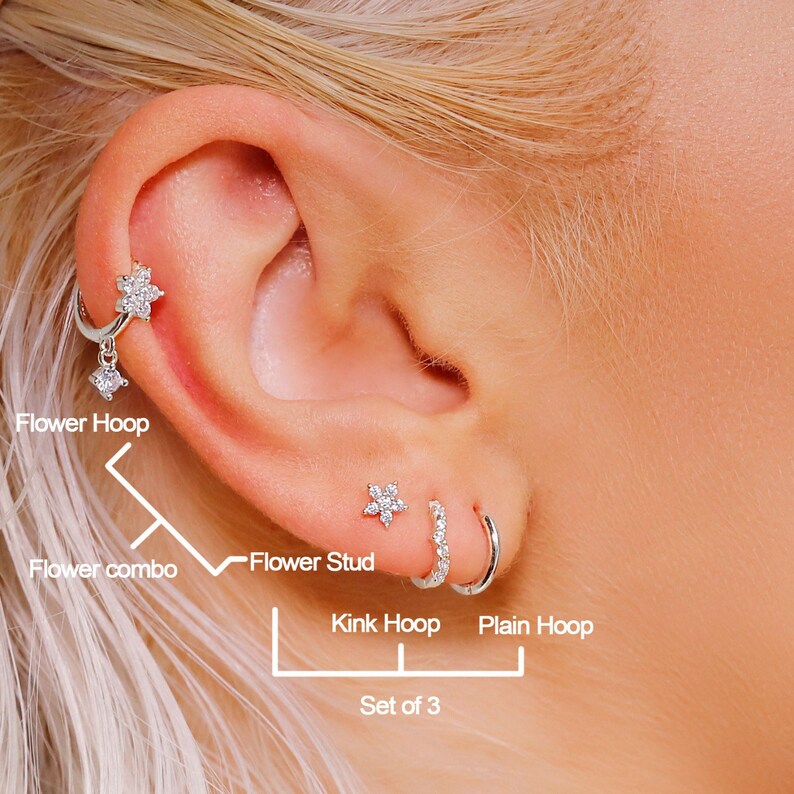 Créoles Huggie créoles hélicoïdales en or créoles en cartilage créoles créoles en argent créoles en or petite créoles hélicoïdales image 2