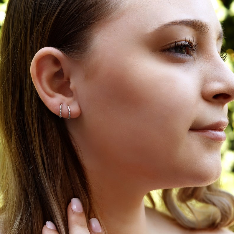 Minimalist Huggie Hoops Small Hoop Earrings Tiny Hoop Etsy UK