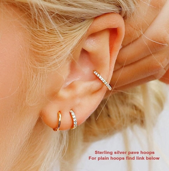 Etsy huggie hoop on sale earrings
