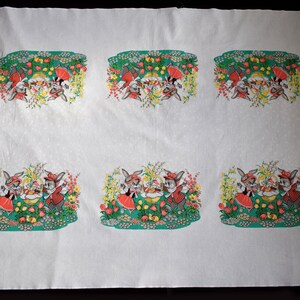 Printed Easter Cotton Kitchen Dining Tablecloth