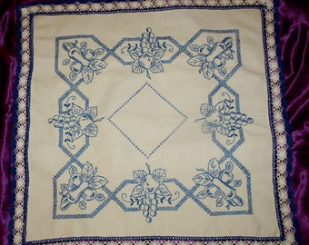 Vintage Hand Made Hungarian Embroidered Tablecloth from the 70s