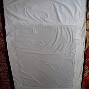 Vintage Hand Embroidered Hungarian Single Cotton Duvet Cover With Monogram From the 30s