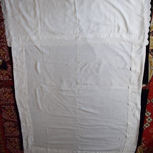 Vintage Hand Embroidered Hungarian Single Linen Duvet Cover And Pillow Case With Monogram
