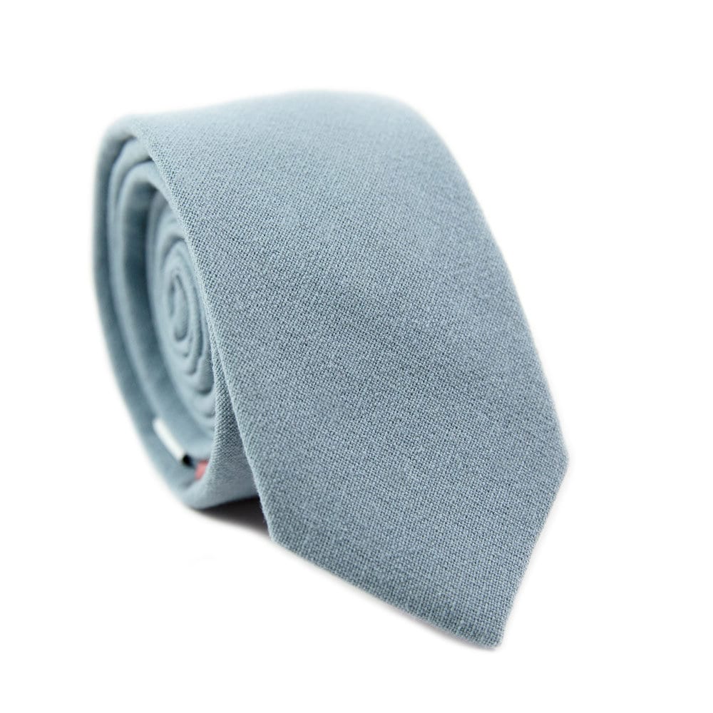 dusty blue mens tie