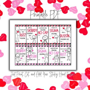 PRINTABLE Valentines Day Card, Funny Classroom Valentine, Slang Kids Valentine, Teen Tween School Valentine, Boys Valentine, Funny Valentine