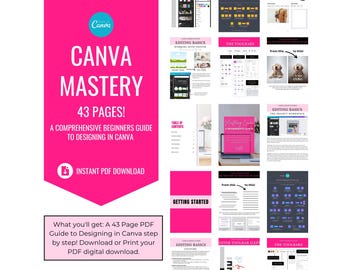 Mastering Canva: A Beginner’s Guide | Step-by-Step Canva Handbook for Graphic Design and Digital Product Creation