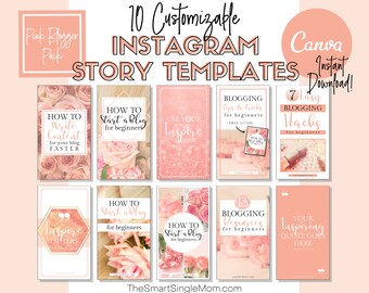 Pink Instagram Story Template | Instagram Template | Canva Template | Canva Template Instagram | Pink Instagram Template | Social Media