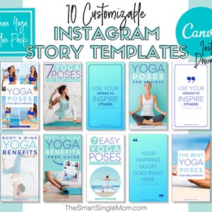 Instagram Story Templates | Instagram Templates | Canva Templates | Canva Templates Instagram | Blue Instagram Templates | Social Media