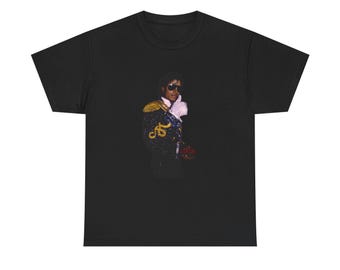 Michael Jackson MJ Sweatshirt 1984 Vintage King of POP Unisex Heavy Cotton Tee
