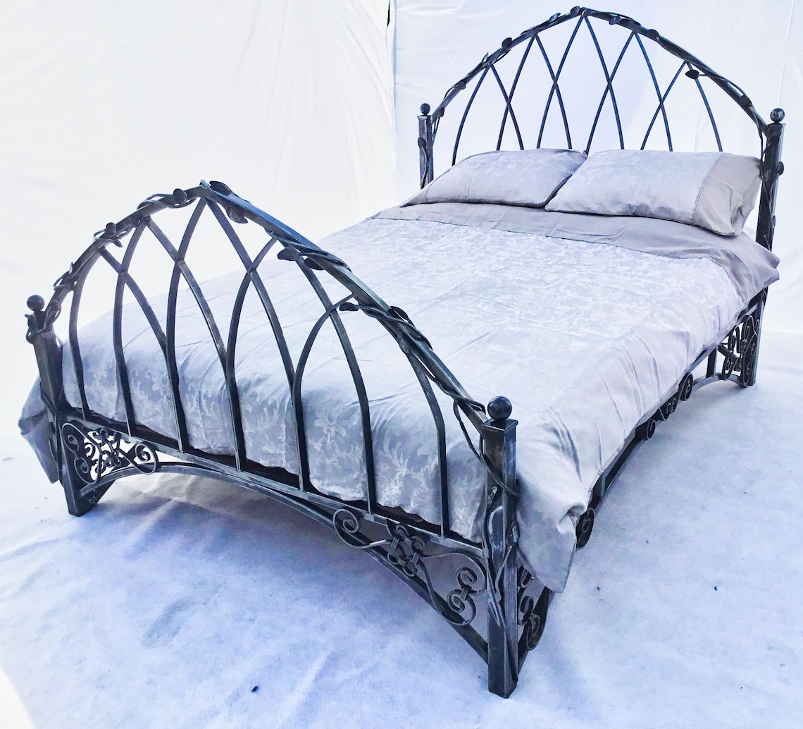 Bed king size gothic style also available in double. Etsy