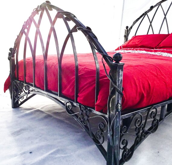 Bed king size gothic style also available in double. Etsy