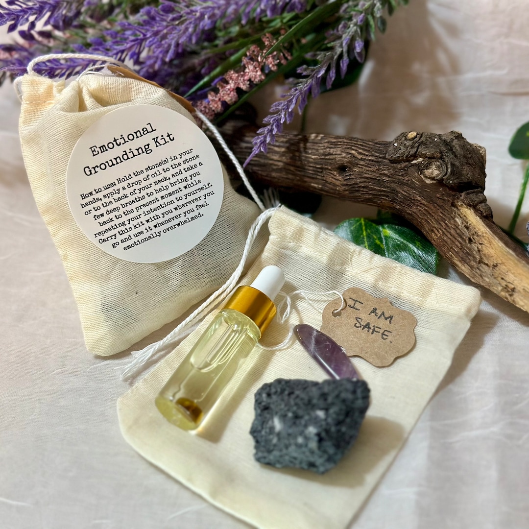 Emotional Grounding Kit Aromatherapy Kit Essential Oil Etsy