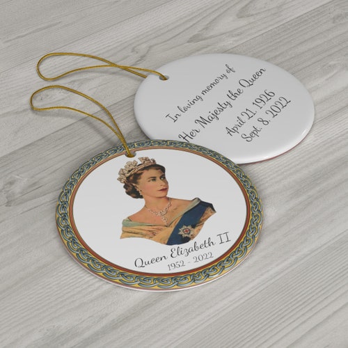 In Loving Memory of Queen Elizabeth II Glass Ornament Etsy