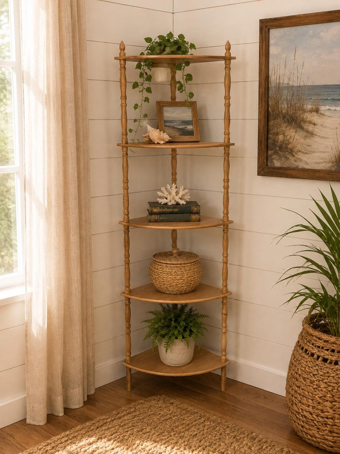 Vintage Corner Wall Shelves - Etsy