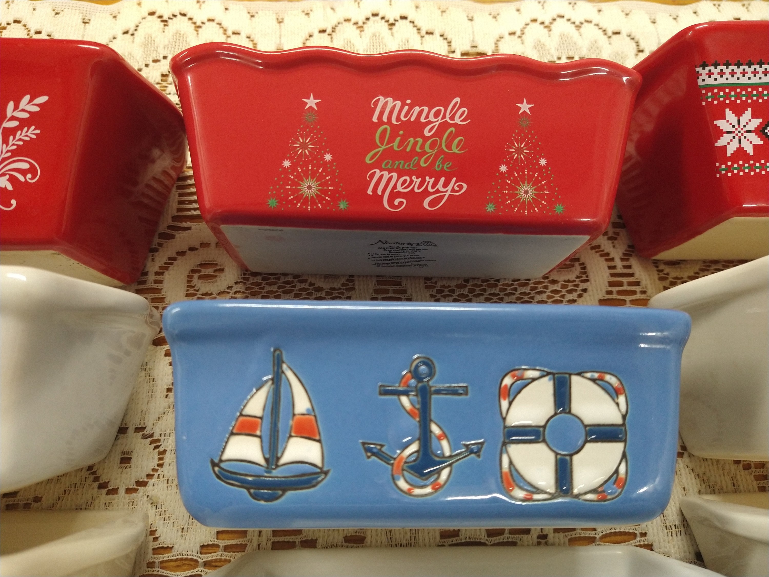 Loaf Pans Ceramic Mini Bread Baking Pans Cake Pan Christmas Etsy